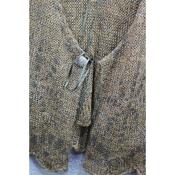 Double U Open Knit Tank and Cardigan-Size Medium-Gold Sparkle-Rare - Picture 6 of 16